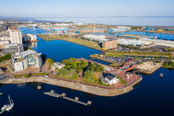 istock Aerial view of Cardiff Bay 1178325298