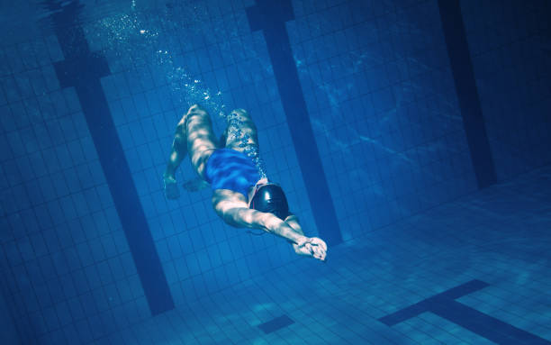 istock Swimmer woman underwater 1178327097