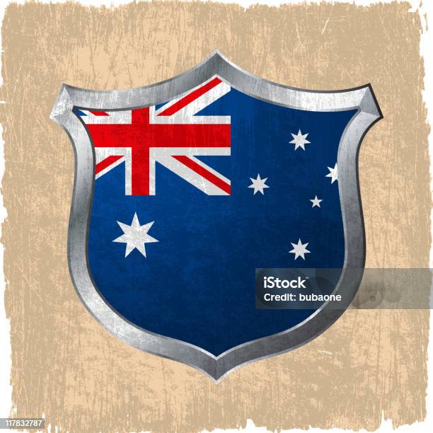 Australian Flag On Royalty Free Vector Background Stock Illustration - Download Image Now - Australian Flag, Torn, Australia