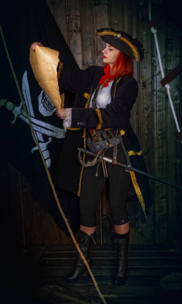 istock Girl Pirate Captain 1178329013
