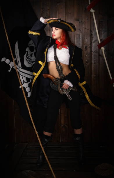 istock Girl Pirate Captain 1178329064
