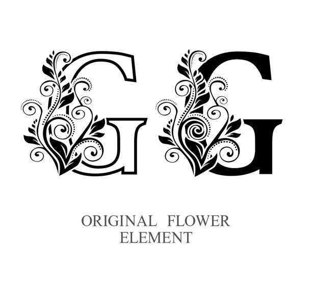 Decrative Lettering G 420+ Decorative G Letter Drawing Stock Photos, Pictures & Royalty-Free ...