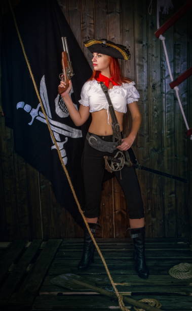 istock Girl Pirate Captain 1178329384