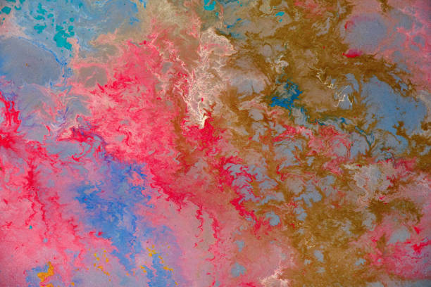 istock Abstract blue and red watercolor background textur 1178330024