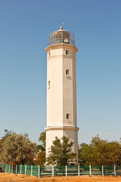 istock Lighthouse near the sea. Lighthouse on the island. 1178332285