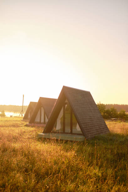 istock wigwam against the sunset sky. camping concept. 1178335086