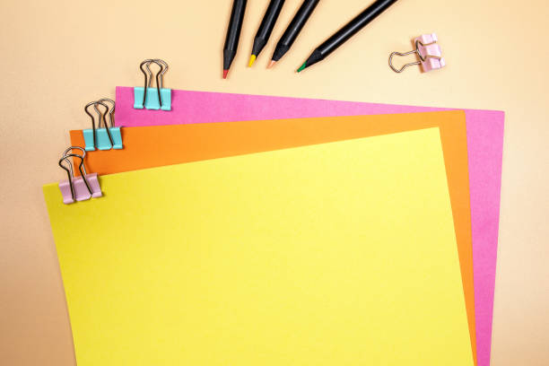 istock Yellow, empty sheet of paper mockup 1178335130
