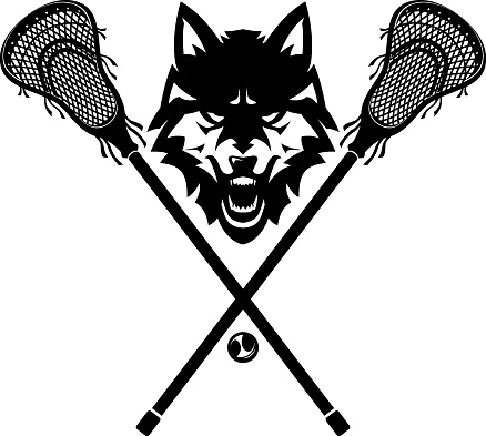 Lacrosse Team Wolves, Front View