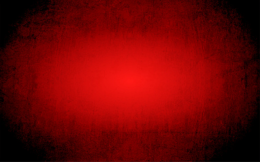 Grunge effect textured look dark red colored stock horizontal backgroundsols. No people. No text. Copy space. No pattern. No design, just plain background. Smudge marks, smudged, textured smudge smudging all over. Vignette, vignetting, black, dark corners, bright red centre, centre, middle. Artistic blending or merging of colors.