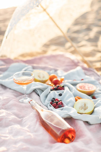 istock Beautiful summer picnic on the beach. 1178344476