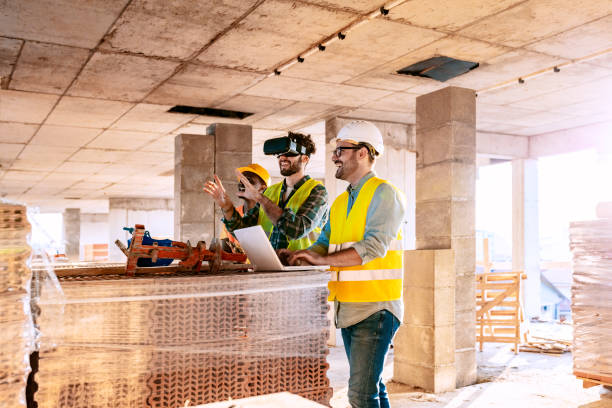 istock Happy architect shares vision for new home 1178344485