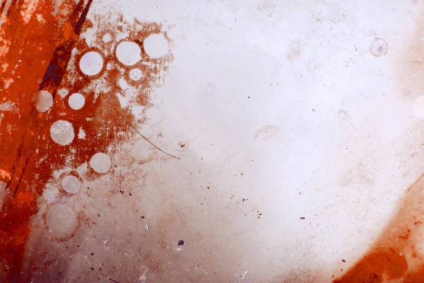Colorful grungy emulsion on old weathered photographic plates