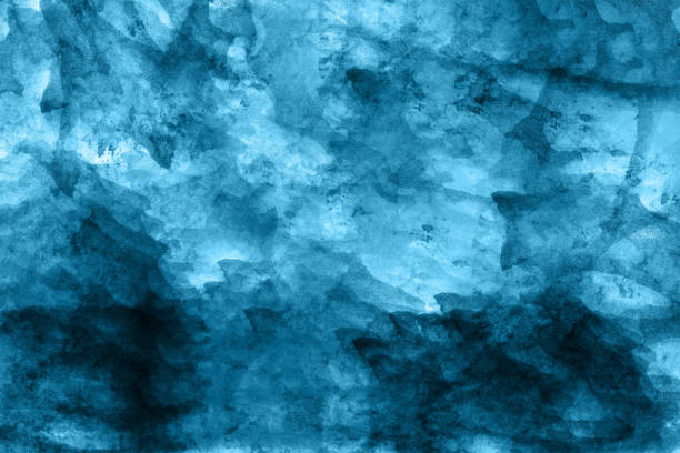 istock Abstract blue watercolor background. Colorful aquarelle paint texture. Brush strokes. Vivid ink stain pattern. Paint splash. Modern painting 1178346193