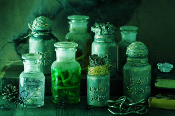 istock witch apothecary jars magic potions halloween decoration 1178346506