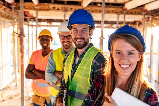 istock Multi-ethnic factory workers with female boss 1178346813