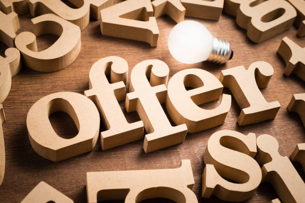 istock OFFER wood word 1178346924