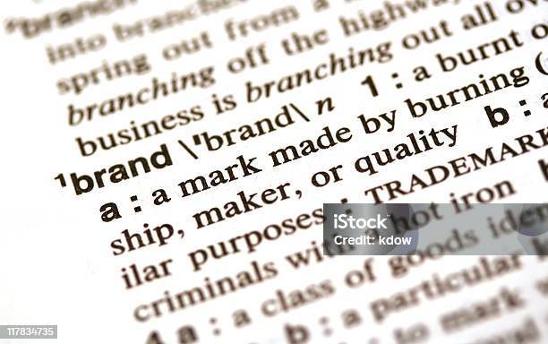 Brand Definition In The Dictionary Stock Photo - Download Image Now - Dictionary, Corporate Identity, English Language