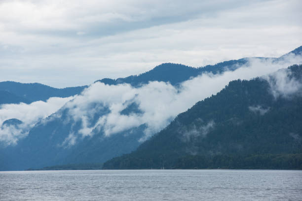 istock Foggy Teletskoye lake in Altai mountains 1178347803