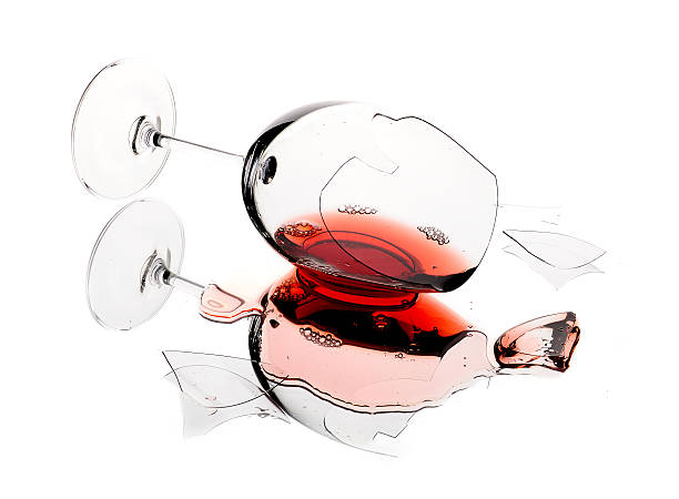 Cтоковое фото Сломанный вина стекла