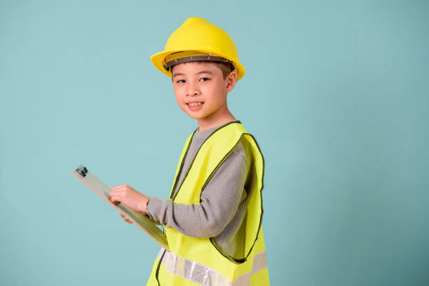 istock Young asian architect in protective workwear 1178352753