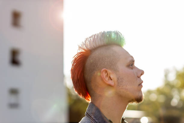 istock Young punk man in a public housing estates 1178354196