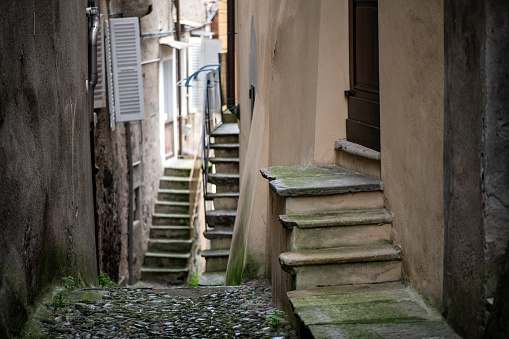 Alley in Varallo, Italy