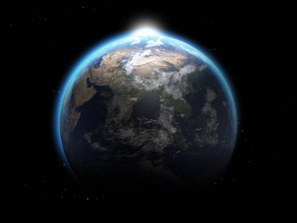 istock Earth in the outer space. Planet Earth from space 3D illustration. Elements of this image furnished by NASA 1178357690