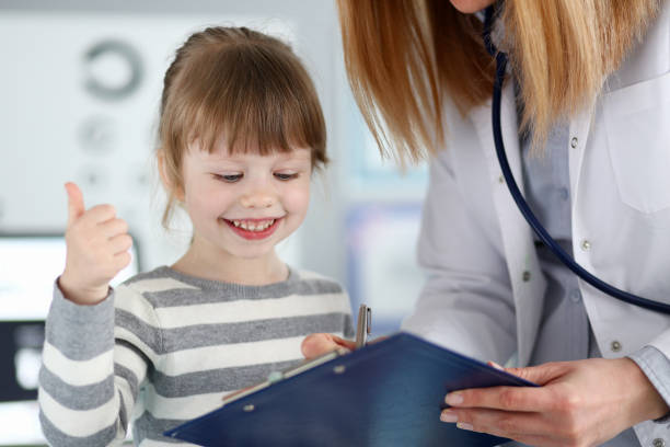 istock Cheerful kid patient with pediatrician 1178357797