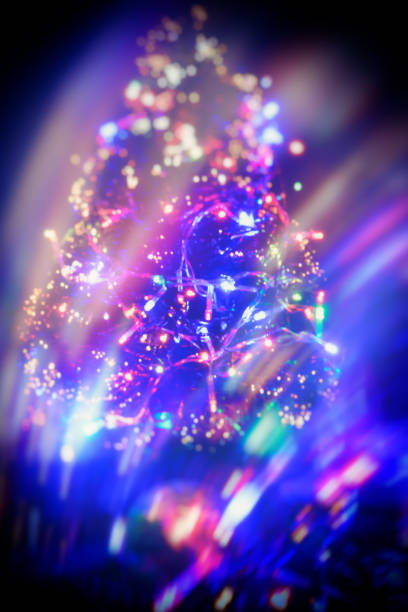 istock Blurred Background, Christmas Tree and Glowing Garland 1178359202
