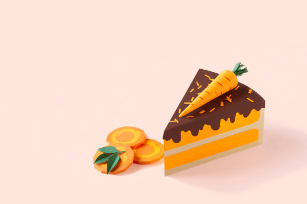 istock Piece of paper carrot cake 1178359718