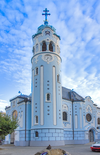 The Church of St. Elizabeth in Bratislava commonly known as Blue Church