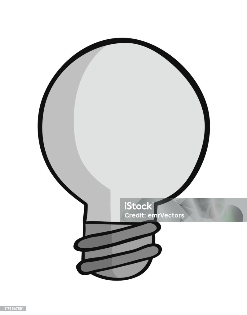 Extinguished Lights Extinguished Light Bulb Hand Drawn Stock Illustration - Download Image ...