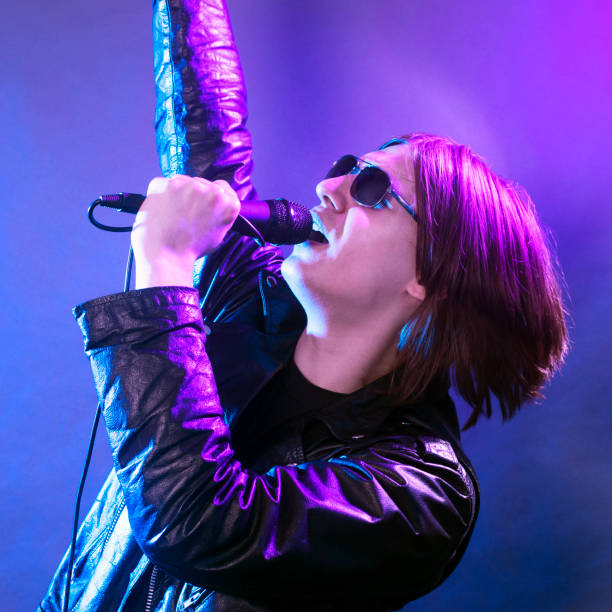 istock singing rock music on concert 1178373271