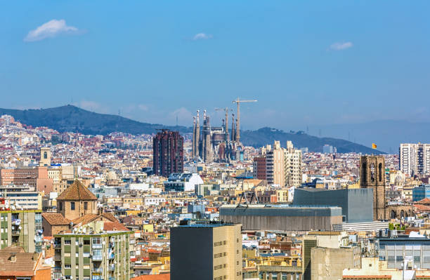 istock Skyline Barcelona with Sagrada Familia 1178378496
