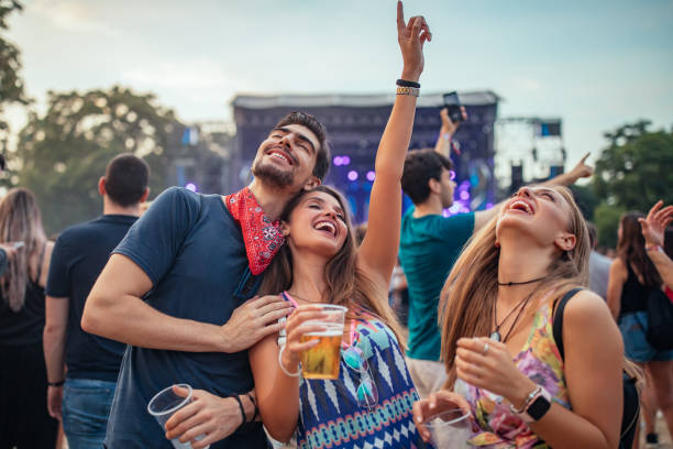 istock Enjoying every song the band plays 1178379665