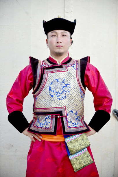 istock The bride's folklore costume from Inner Mongolia, China. 1178382486
