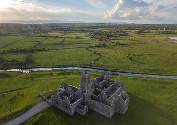istock Ross Errilly Friary aerial view 1178385954