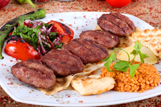 istock Turkish hamburger dumplings on a plate 1178386647