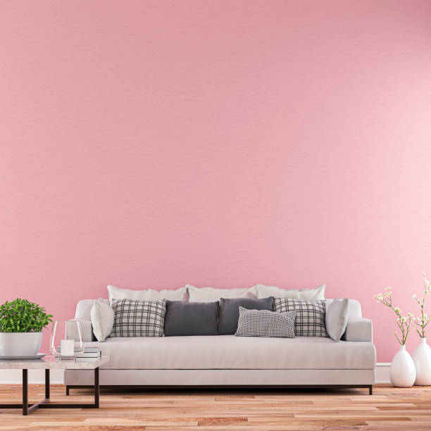 istock Elegant living room with sofa front view 1178387620