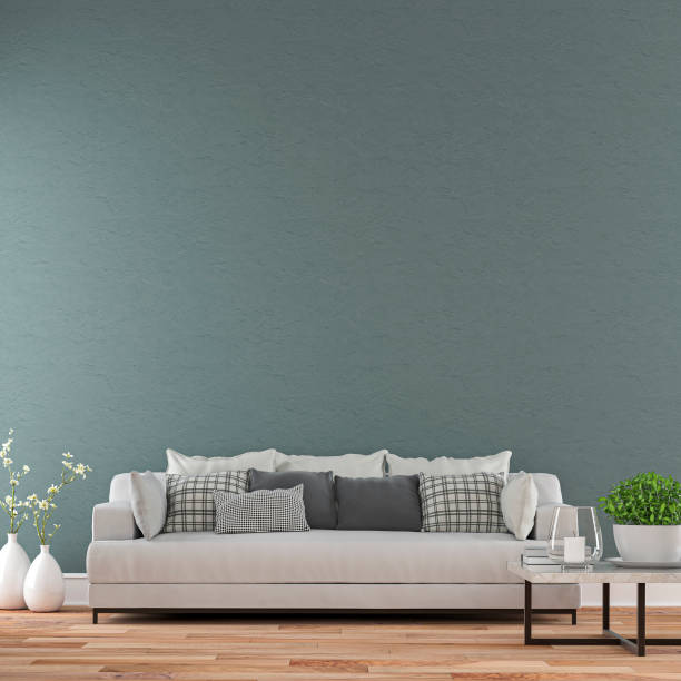 istock Elegant living room with sofa front view 1178388483