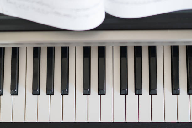 istock Top-down view - octave of piano keys 1178388966