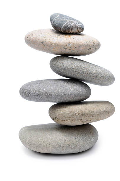 Balanced Stone Pile  stone object stock pictures, royalty-free photos & images