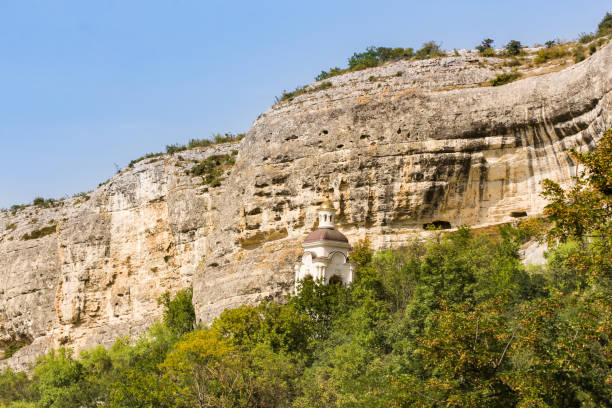 istock Chapel near a sheer cliff. 1178390632