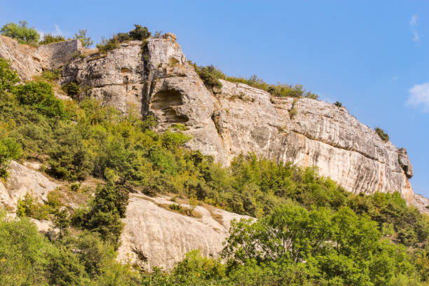 istock Ancient walls on the rocks. 1178390637
