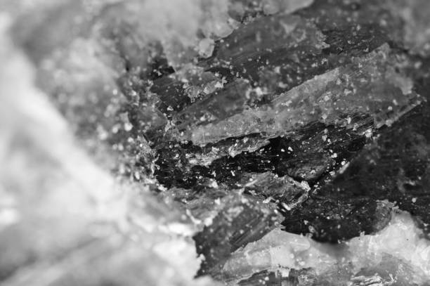 istock Abstract black and white background  from natural crystal structure. 1178390743