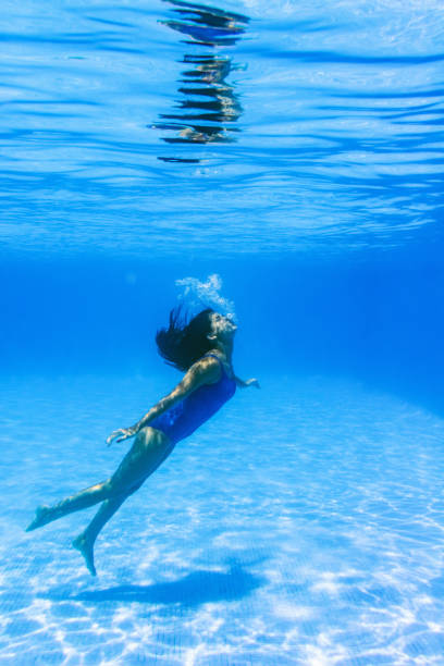 istock Underwater young woman in a swimming pool 1178390808