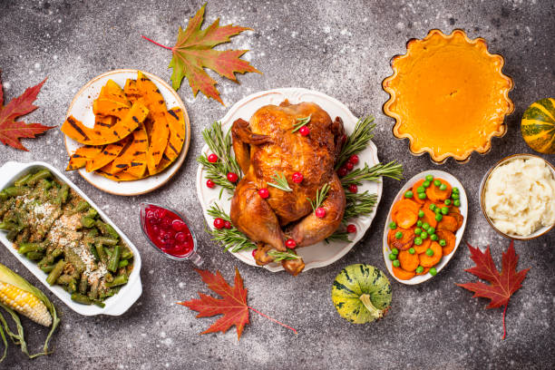 istock Thanksgiving Day traditional festive dinner 1178390880