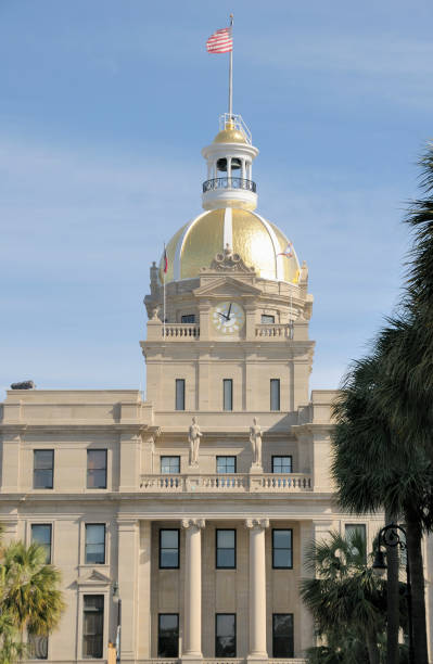 istock City Hall, Savannah, Georgia 117839102