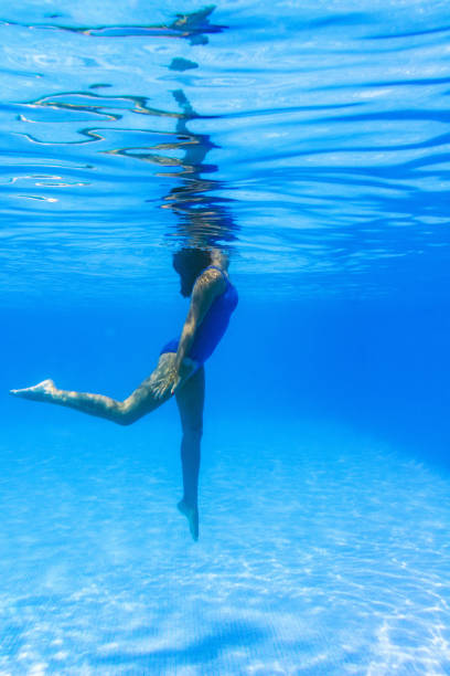 istock Underwater young woman in a swimming pool 1178391362