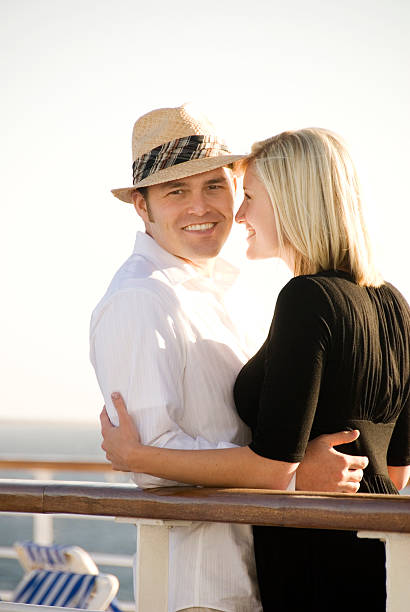 istock Cute couple on a cruise ship 117839181